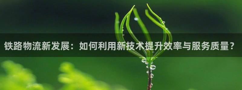 ,优游国际哪个最赚钱：铁路物流新发展
